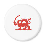 Red Lion with Sun, Iran Fridge Magnet