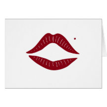 Red Lips Card