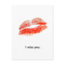 red_lips, I miss you. Post Card