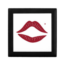 Red Lips Keepsake Boxes