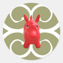 red little horse stickers