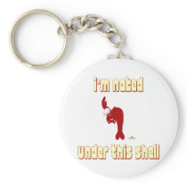 Red Lobster Chef I'm Naked Under This Shell Key Chains