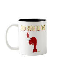 Red Lobster Chef Too Cute To Boil Coffee Mugs