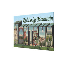 Red Lodge Mountain, Montana Stretched Canvas Print