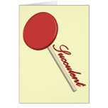 Red Lollipop Greeting Card