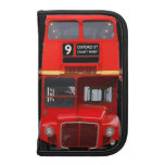 Red London Bus Folio Organiser Organizers