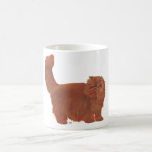 Red Longhair Persian Cat Mug