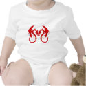 Red Love Dragons t-shirts