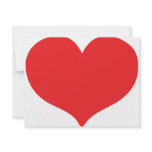 red love heart custom invite