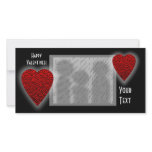 Red Love Heart! Valentine's Day! Add Your Text!! photo cards