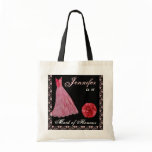 RED Maid of Honour Dress Cotton Tote Bag