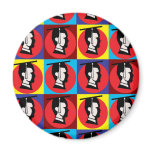 Red Male Graduate Dot Refrigerator Magnets