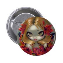 "Red Maple Fairy" Button