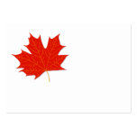 Red maple leaf business cards