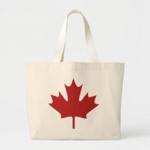 Red Maple Leaf Canvas Bag