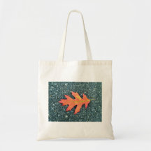 Red Maple leaf on the road Tote Bag