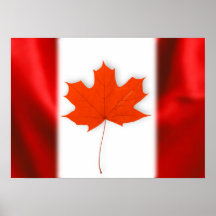 Red maple leaf poster