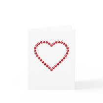 Red Marble Heart Card