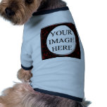 Red Marble Squre Fram Template pet clothing