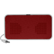 Red maroon mini speakers