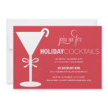RED MARTINI | HOLIDAY COCKTAIL PARTY INVITE invitations