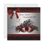 Red Mask Sweet 16 Masquerade Party