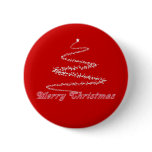 Red Merry Christmas Button