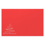 Red Merry Christmas Stationery