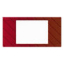Red Metallic Frame Customized Photo Card