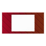 Red Metallic Frame photo cards