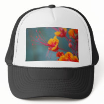 Red Mexican Bird of Paradise Mesh Hat