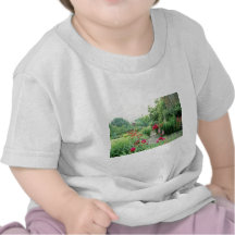 Red Mixed Cottage Garden - Peony, Pyrethrum, Alliu Shirts