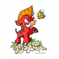 Red Moehog and Buzz t-shirts