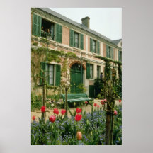 Red Monet's house and garden, Giverny, northern Fr Print