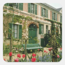 Red Monet's house and garden, Giverny, northern Fr Sticker