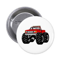 RED MONSTER TRUCK BUTTON