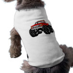 RED MONSTER TRUCK pet clothing