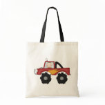 Red Monster Truck Tshirts and Gifts Canvas Bag