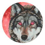 Red Moon Wolf stickers