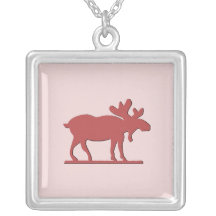 Red Moose - PinkBkg Necklaces