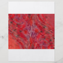 Red Mosaic Tiles Personalized Flyer
