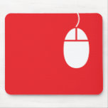 red mouse icon mousepad