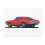 Red Muscle Car Post Cards