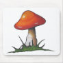 Red Mushroom: Toadstool: Freehand Marker Art Mouse Pad
