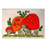 Red Mushrooms ~ ATC business cards