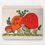 Red Mushrooms ~ mousepad