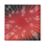 Red Music Fridge Magnets