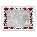 Red n black frame blank card