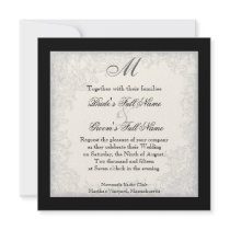 Red n White Striped Tulip - Wedding Invitation