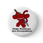 Red Ninja Claw Pin